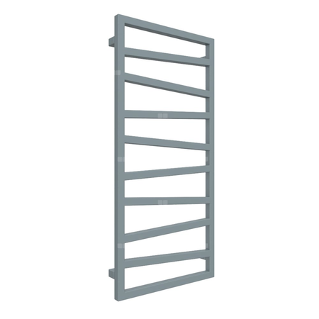 Grzejnik drabinkowy TERMA ZIGZAG, podłączenie SX, wym. 1070 x 500 mm, kolor szary popielaty RAL7000, moc 406W