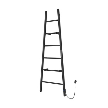 Grzejnik elektryczny (suszarka) INSTAL-PROJEKT ESCADA ELECTRO, wym. 1600/600 mm, kolor czarny mat, moc 170 W