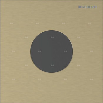 Elektroniczny zawór spłukujący Geberit do pisuaru, zasilanie 230V, Typ 40, stal nierdzewna mosiądz, okrągły