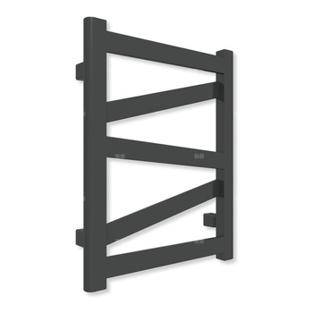 Grzejnik elektryczny TERMA VIPERA 510 x 400 mm, kolor czarny jak kruk soft, moc 200 W, podłączenie E8, kabel prosty z wtyczką czarny