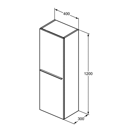 I.LIFE A SZAFKA 1/2 COLUMN1 DOOR GRG MTT