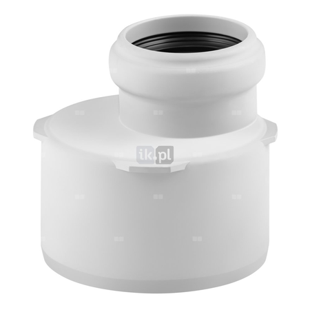 Złącze MAGNAPLAST SKOLAN safe dBL redukcja, PP (biały), DN 125 x DN 110 (ww x wz), do kanalizacji