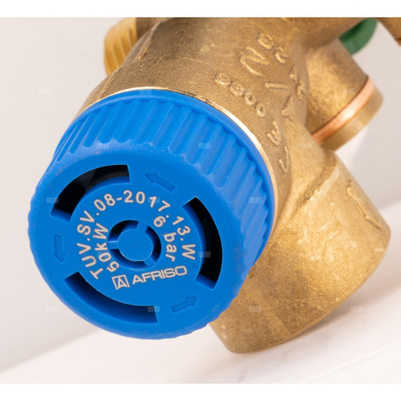 Grupa bezpieczeństwa zasobnika c.w.u. ASB, Nmax UDT 111,5 kW, z zaworem bezpieczeństwa MSW 6 bar