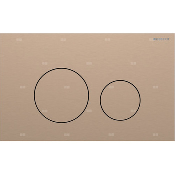 Przycisk uruchamiający Geberit Sigma40, przedni, stal nierdzewna czerwone złoto, okrągły