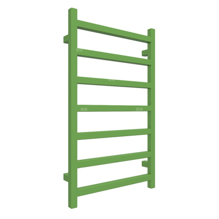 Grzejnik drabinkowy TERMA SIMPLE, podłączenie O1, wym. 840 x 500 mm, kolor zielony żółty RAL6018 (farba), moc 306W