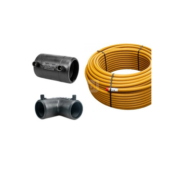 Komplet rura PE40 (20m) + mufa + kolano