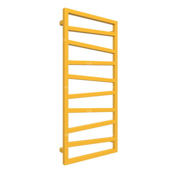 Grzejnik drabinkowy TERMA ZIGZAG, podłączenie SX, wym. 1070 x 500 mm, kolor piaskowo-szary soft RAL1023, moc 406W