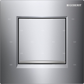 Pneumatyczny zawór spłukujący Geberit do pisuaru, ręczny, Typ 20, chrom bł.-chrom mat-chrom bł., prostokątny