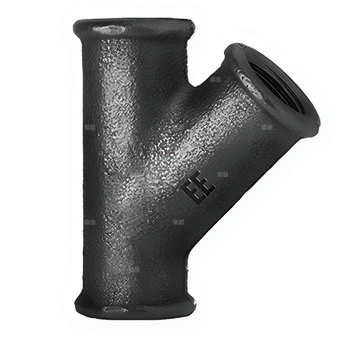 Trójnik ODLEWNIA ZAWIERCIE 30/165 45' żeliwo (czarny) 1 1/2'' (GW gazowy walcowy x GW gazowy walcowy x GW gazowy walcowy)