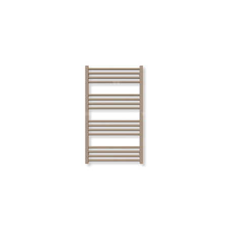 Grzejnik drabinkowy TERMA FIONA, podłączenie SX, wym. 900 x 530 mm, kolor irchowo-szary RAL1019 (farba), moc 407W