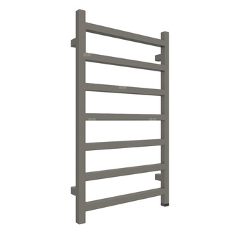 Grzejnik elektryczny TERMA SIMPLE ONE 840 x 500 mm, kolor błyszczący żwir, moc 300 W, podłączenie E8, kabel spiralny z wtyczką biały