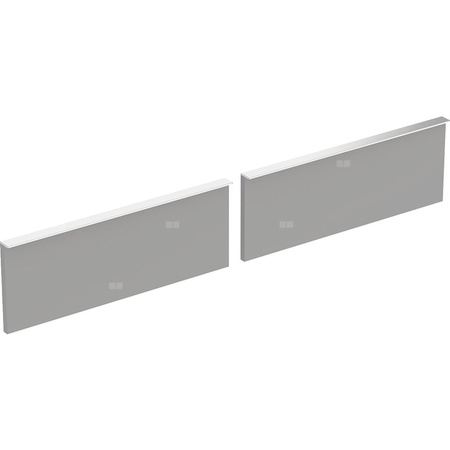 Zestaw frontów szuflad do szafki pod umywalkę podwójną GEBERIT iCon, kol. platynowy szer.1200 mm