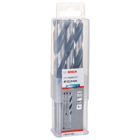 WIERT. HSS POINTTEQ  12.2MM 5PC