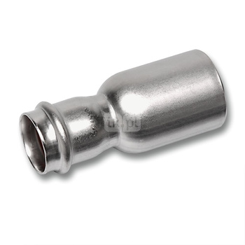 Nypel SANHA NiroSan Press redukcja, stal nierdzewna, 108 mm x 88,9 mm (zz x zw)
