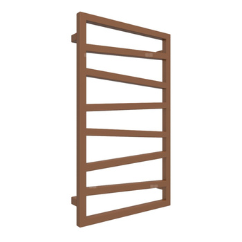 Grzejnik drabinkowy TERMA ZIGZAG, podłączenie ZX, wym. 835 x 500 mm, kolor brązowy gliniasty RAL8003, moc 320W