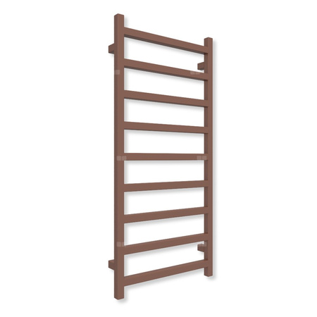 Grzejnik elektryczny TERMA SIMPLE 1080 x 500 mm, kolor Cu, moc 400 W, podłączenie E8, kabel spiralny z wtyczką