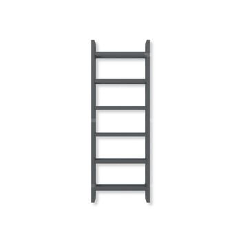 Grzejnik drabinkowy TERMA STAND, podłączenie SX, wym. 1380 x 500 mm, kolor szary grafitowy soft (farba), moc 743W