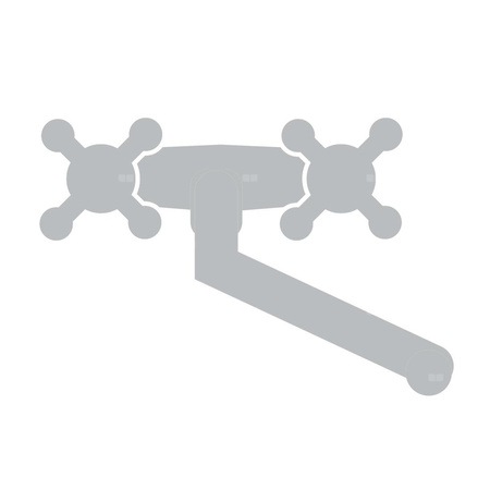 Regulator strumienia z przegubem do baterii kuchennych, 2F,  czarny-chrom