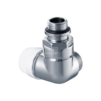 Zawór termostatyczny Thera Design, chrom, narożny, prawy, 1/2", konieczne złączki FEM24C/FEM24P/FEM24M