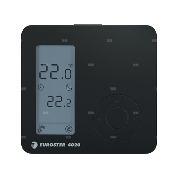 Regulator temperatury Euroster E4020, kolor czarny