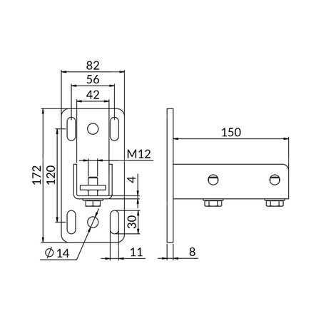 Stopa STS profilu KE