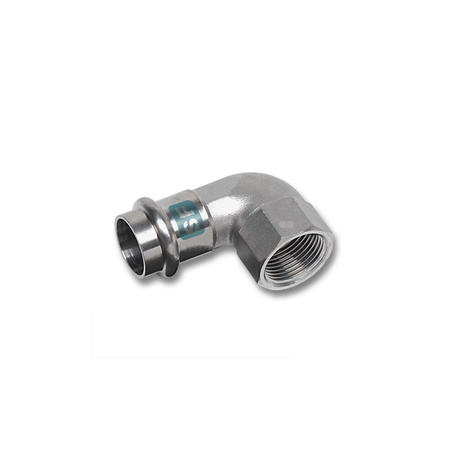 Kolano 90' SANHA NiroSan SF, stal nierdzewna, 15 mm x 1/2'' (zw x GW)