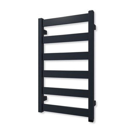 Grzejnik elektryczny TERMA VIVO ONE 670 x 400 mm, kolor dżinsowy, moc 300 W, podłączenie E1, kabel spiralny z wtyczką czarny