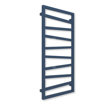 Grzejnik elektryczny TERMA ZIGZAG 1310 x 500 mm, kolor niebieski szafirowy soft, moc 600 W, podłączenie E1, kabel spiralny z wtyczką