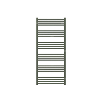 Grzejnik elektryczny TERMA FIONA 1380 x 600 mm, kolor ral 6020 mat, moc 800 W, podłączenie E8, kabel prosty bez wtyczki z maskownicą czarny