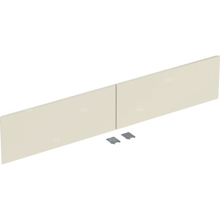 Zestaw frontów szuflad (2 szt.) do dolnej szafki pod umywalkę z dwoma szufladami GEBERIT ONE, kol. piaskowoszary wysoki połysk