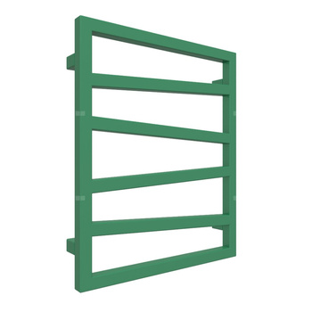 Grzejnik drabinkowy TERMA ZIGZAG, podłączenie ZX, wym. 600 x 500 mm, kolor zielony sygnałowy RAL6032, moc 248W