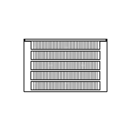 Konwektor Kermi Kon m. Str. Typ55 BH280x316x2800mm QN8036, weiß, 6bar, o. Abd., AB Uni.