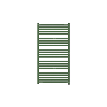 Grzejnik elektryczny TERMA MARLIN ONE 1180 x 630 mm, kolor zielony liściasty RAL6002, moc 600 W, podłączenie E1, kabel prosty bez wtyczki czarny