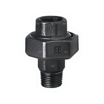 Śrubunek ODLEWNIA ZAWIERCIE U2/59oru/331oru żeliwo (czarne) 2 1/2'' (GW x GZ), z uszczelką