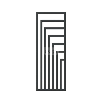 Grzejnik elektryczny TERMA ANGUS V 600 x 1620 mm, kolor czarny jak kruk RAL9005, moc 1000 W, podłączenie E1, kabel spiralny z wtyczką czarny