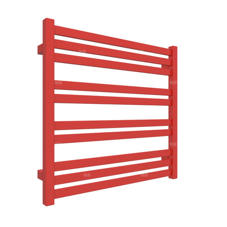Grzejnik drabinkowy TERMA MARLIN, podłączenie SX, wym. 600 x 630 mm, kolor metaliczny czerwony, moc 358W