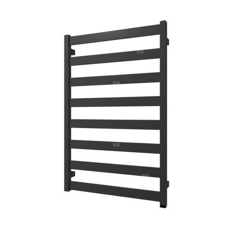 Grzejnik elektryczny TERMA VIVO ONE 910 x 600 mm, kolor szterling, moc 400 W, podłączenie E1, kabel prosty bez wtyczki czarny