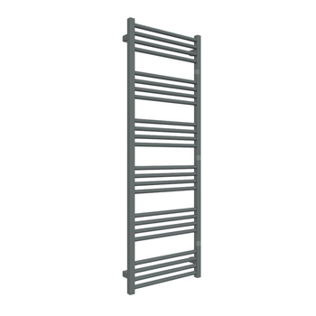 Grzejnik drabinkowy TERMA FIONA, podłączenie SX, wym. 1380 x 480 mm, kolor metaliczny szary, moc 568W