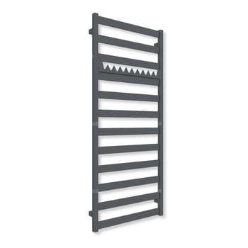 Grzejnik drabinkowy TERMA VIVO, podłączenie ZX, wym. 1390 x 600 mm, kolor szterling (farba), moc 590W