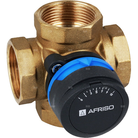 Zawór obrotowy czterodrogowy AFRISO ARV 485 ProClick, mieszający, DN 32