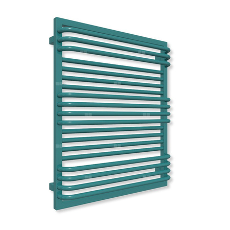 Grzejnik drabinkowy TERMA POC 2, podłączenie SX, wym. 840 x 700 mm, kolor turkusowy morski RAL5021 (farba), moc 690W