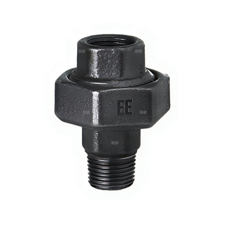 Śrubunek ODLEWNIA ZAWIERCIE U12/60/341 żeliwo (czarne) 1 1/4'' (GW x GZ)