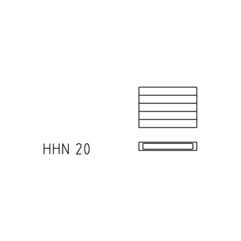 Ściana grzewcza Kermi Heizwand HHN Typ20 BH840x72x1600mm QN2085, weiß, 6bar, o. Abd, AB 12