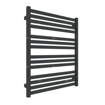 Grzejnik drabinkowy TERMA MARLIN, podłączenie ZX, wym. 780 x 630 mm, kolor czarny jak kruk połysk RAL9005