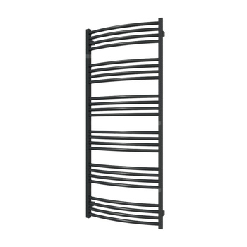 Grzejnik drabinkowy TERMA LENA, podłączenie Z1, wym. 1380 x 580 mm, kolor czarny jak kruk mat RAL9005 (farba), moc 682W