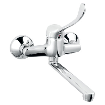 Bateria zlewozmywakowa ścienna FERRO VASTO MEDICO, kolor chrom