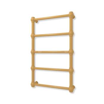 Grzejnik elektryczny TERMA RETRO 800 x 500 mm, kolor ochra żółty RAL1024, moc 200 W, podłączenie E1, kabel prosty bez wtyczki z maskownicą żółty