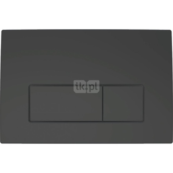 Przycisk uruchamiający Geberit Delta50, przedni, czarny mat, prostokątny