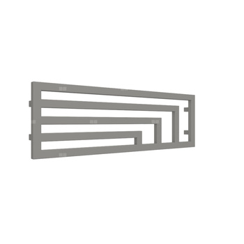 Grzejnik drabinkowy TERMA ANGUS H, podłączenie ZX, wym. 360 x 1140 mm, kolor ciemne aluminium metaliczny RAL9007, moc 416W