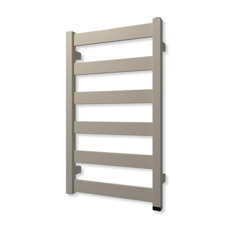 Grzejnik elektryczny TERMA VIVO ONE 670 x 400 mm, kolor biały kremowy RAL9001, moc 200 W, podłączenie E8, kabel prosty bez wtyczki szary